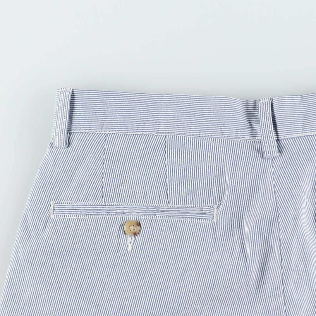 Ralph Lauren POLO RALPH LAUREN CLASSIC FIT 6 Stripe Pattern Cotton Shorts (Men's W32 equivalent) cotton blue type Vintage Second Hand