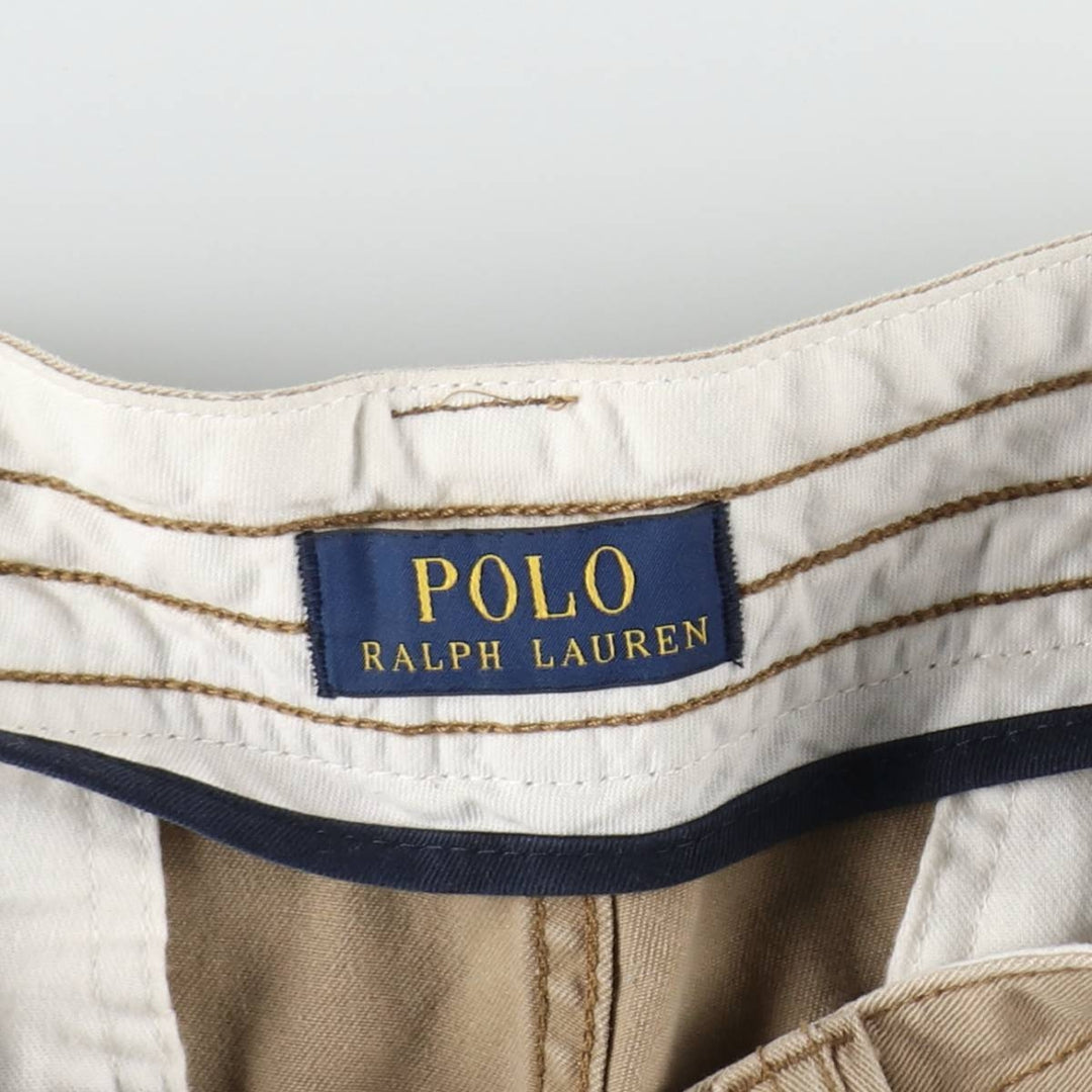 Ralph Lauren POLO RALPH LAUREN cargo shorts, men's size W36 cotton Beige type Vintage Second Hand