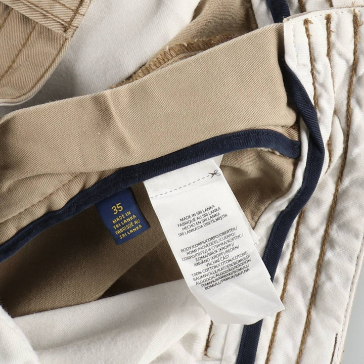 Ralph Lauren POLO RALPH LAUREN cargo shorts, men's size W36 cotton Beige type Vintage Second Hand