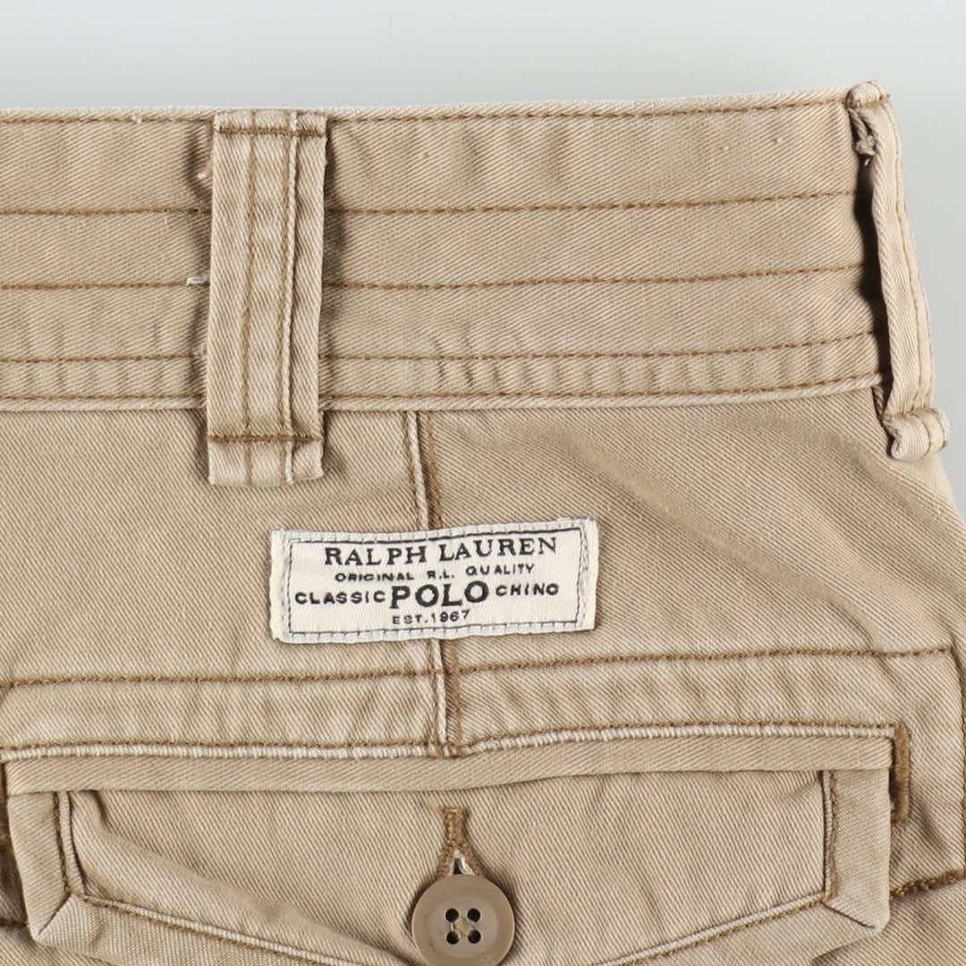 Ralph Lauren POLO RALPH LAUREN cargo shorts, men's size W36 cotton Beige type Vintage Second Hand