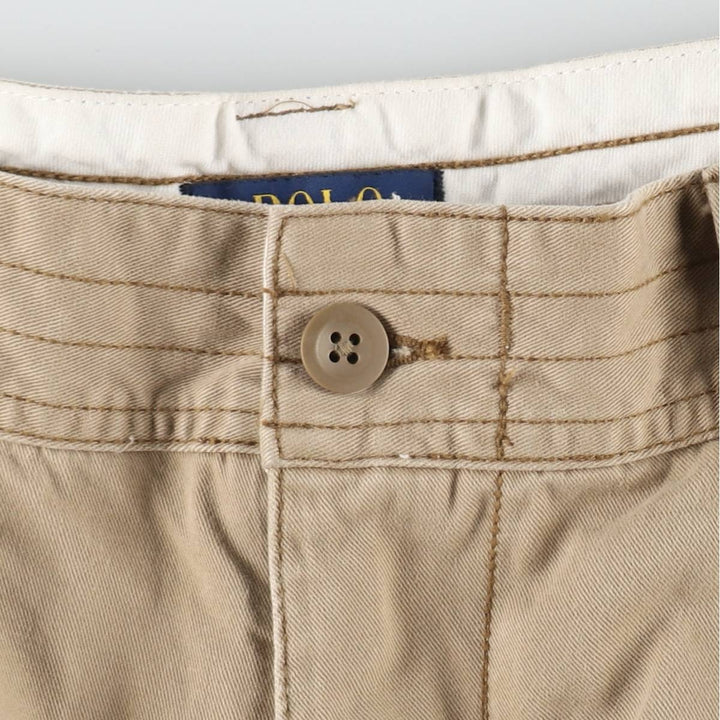 Ralph Lauren POLO RALPH LAUREN cargo shorts, men's size W36 cotton Beige type Vintage Second Hand