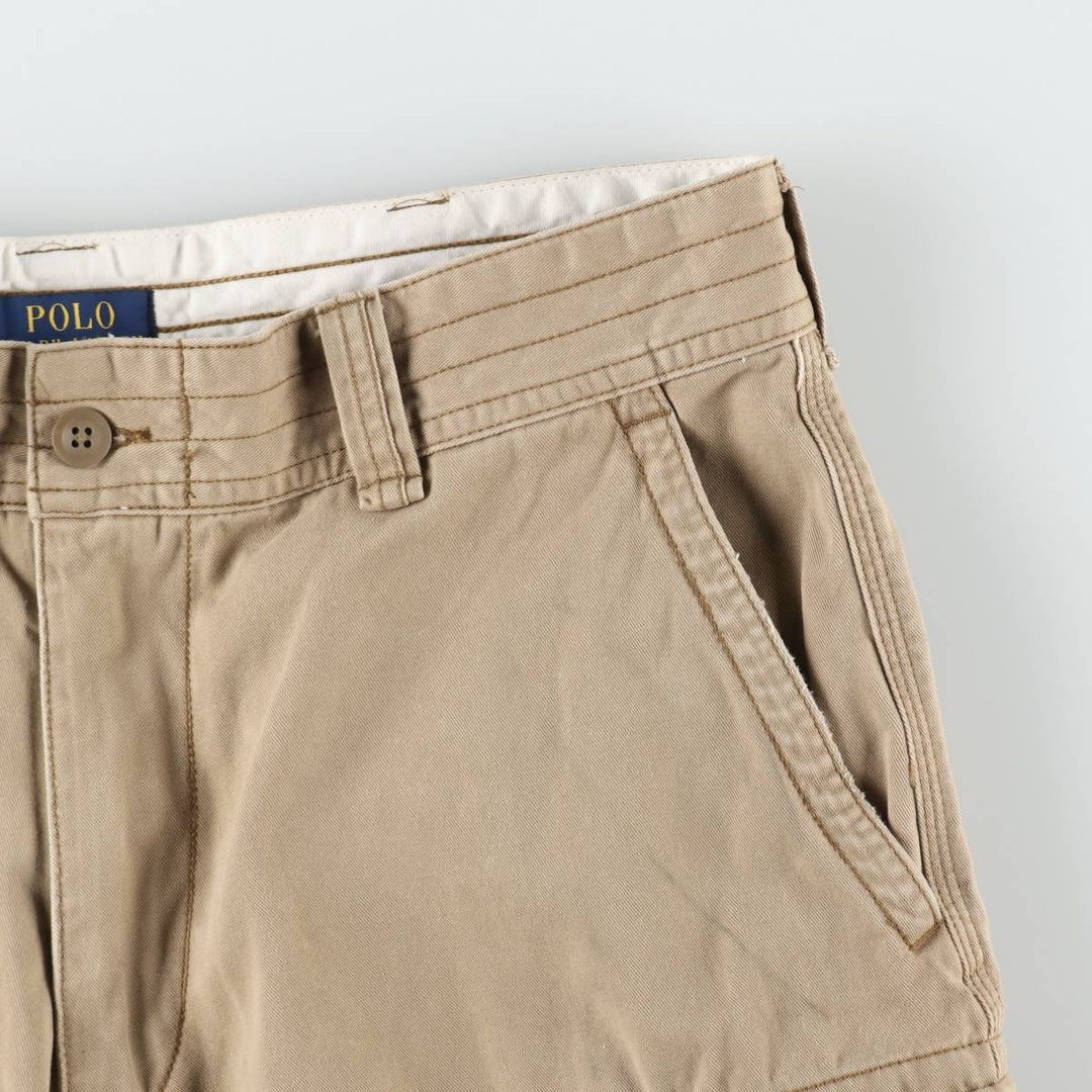 Ralph Lauren POLO RALPH LAUREN cargo shorts, men's size W36 cotton Beige type Vintage Second Hand
