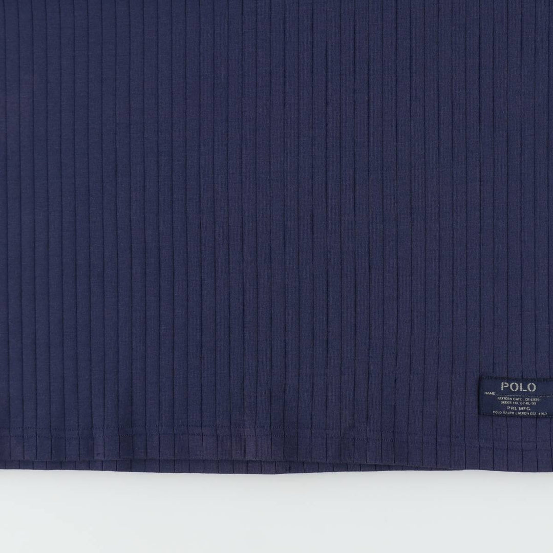 Ralph Lauren POLO by Ralph Lauren long-sleeved T-shirt, men's size XL cotton navy blue type Vintage Second Hand