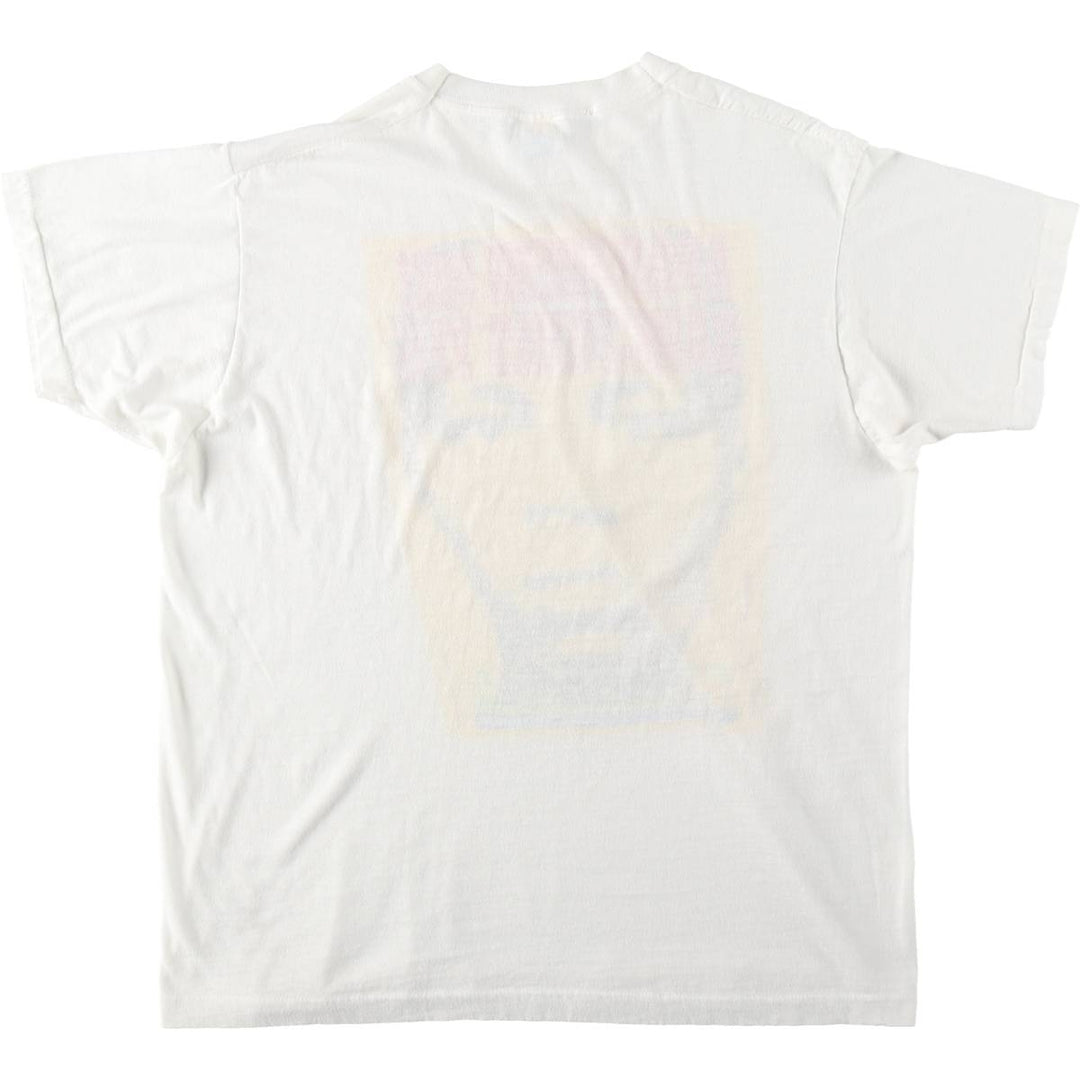 ~90'S ROBOTINK Message Print T-Shirt, Men's Size M (Equivalent), Vintage unclear white type Vintage Second Hand