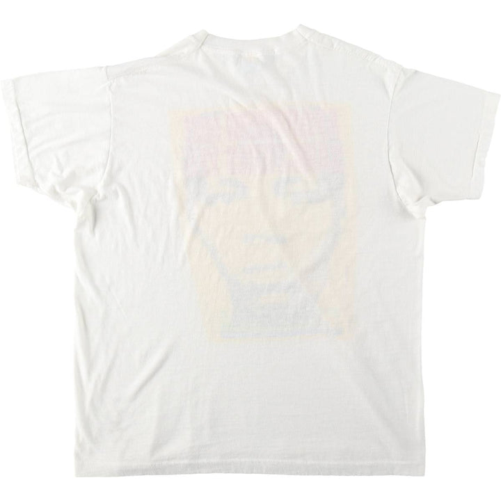 ~90'S ROBOTINK Message Print T-Shirt, Men's Size M (Equivalent), Vintage unclear white type Vintage Second Hand