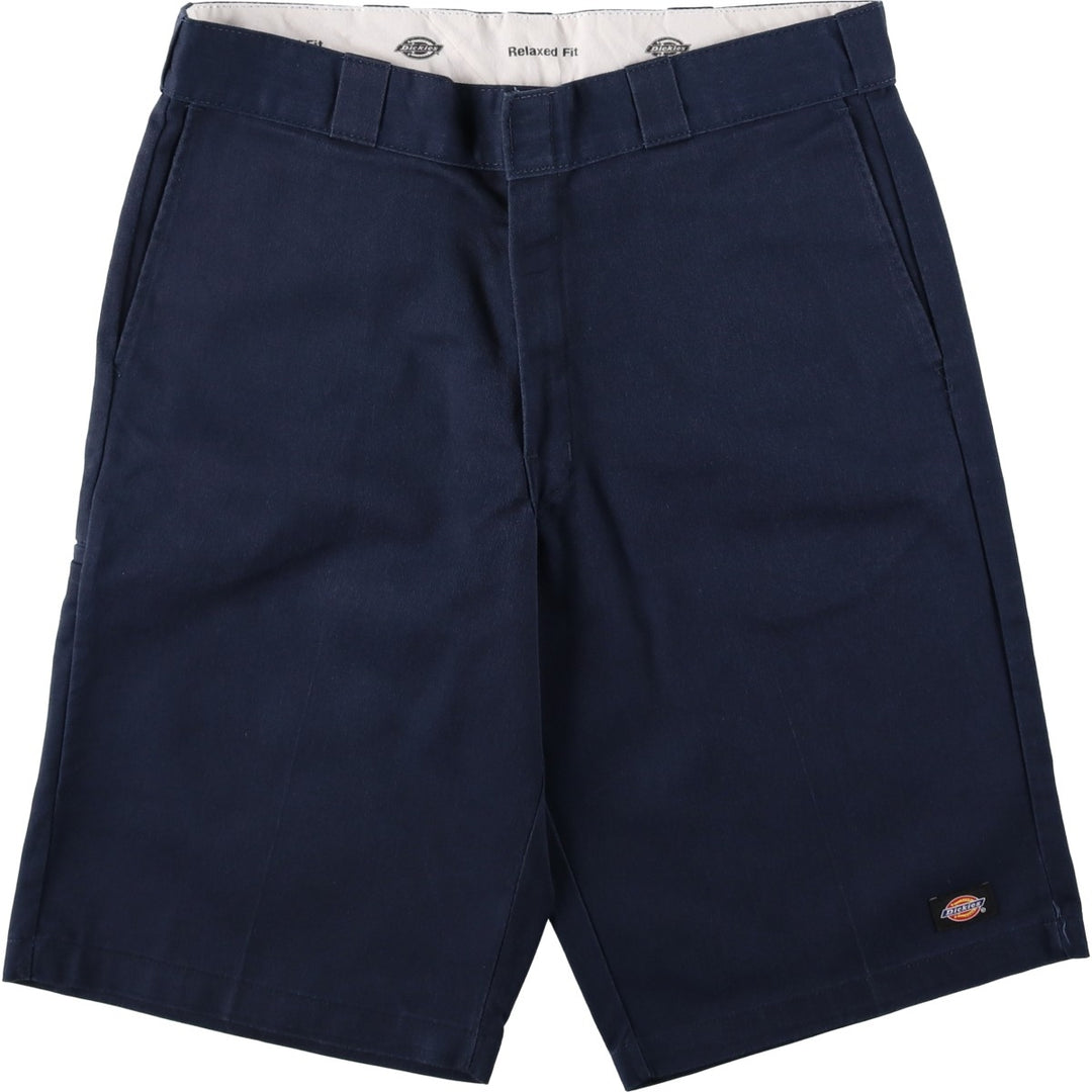 Dickies Relaxed Fit Work Shorts, Half Pants, Men's, W36 equivalent polyester navy blue type Vintage Second Hand