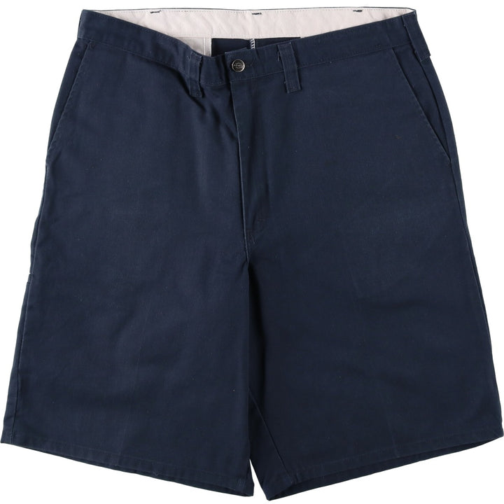 Dickies Work Shorts, Half Pants, Men's, W37 equivalent polyester navy blue type Vintage Second Hand