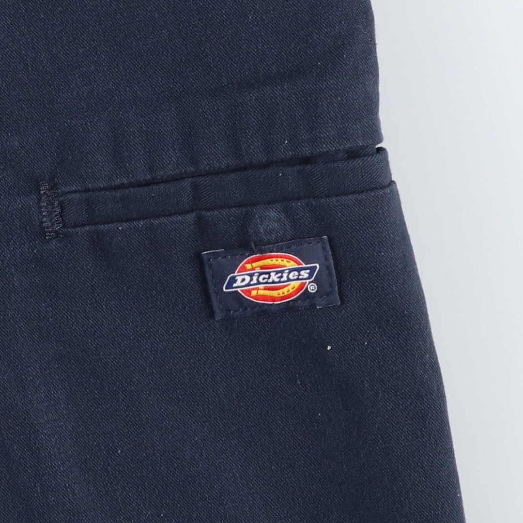 Dickies Work Shorts, Half Pants, Men's, W37 equivalent polyester navy blue type Vintage Second Hand