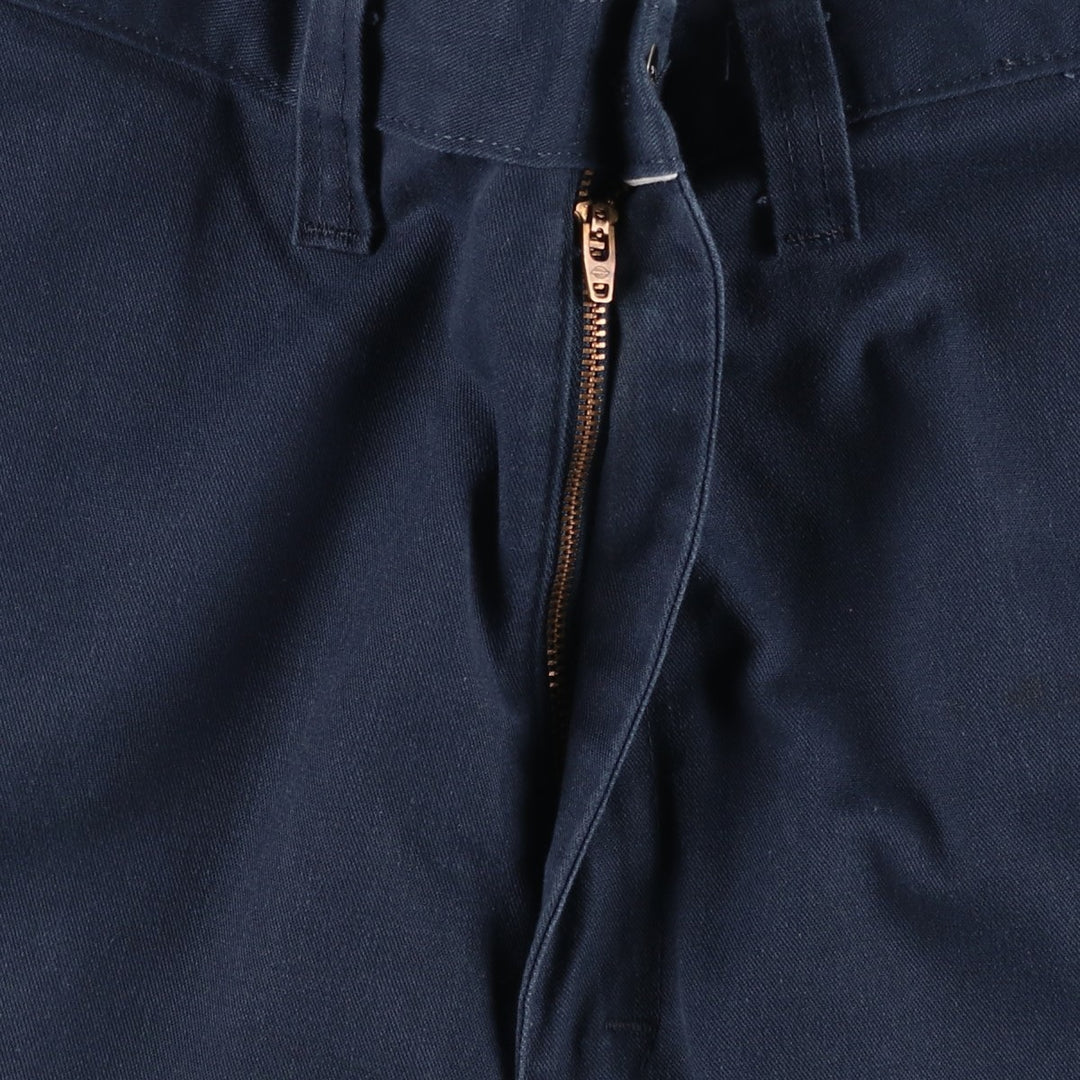 Dickies Work Shorts, Half Pants, Men's, W37 equivalent polyester navy blue type Vintage Second Hand