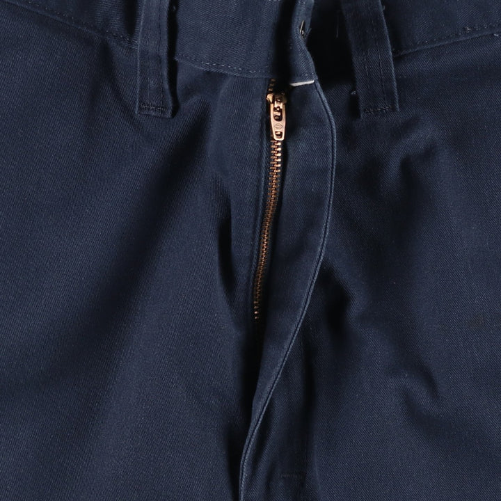 Dickies Work Shorts, Half Pants, Men's, W37 equivalent polyester navy blue type Vintage Second Hand