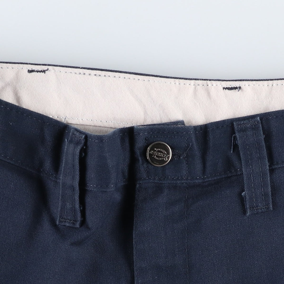 Dickies Work Shorts, Half Pants, Men's, W37 equivalent polyester navy blue type Vintage Second Hand