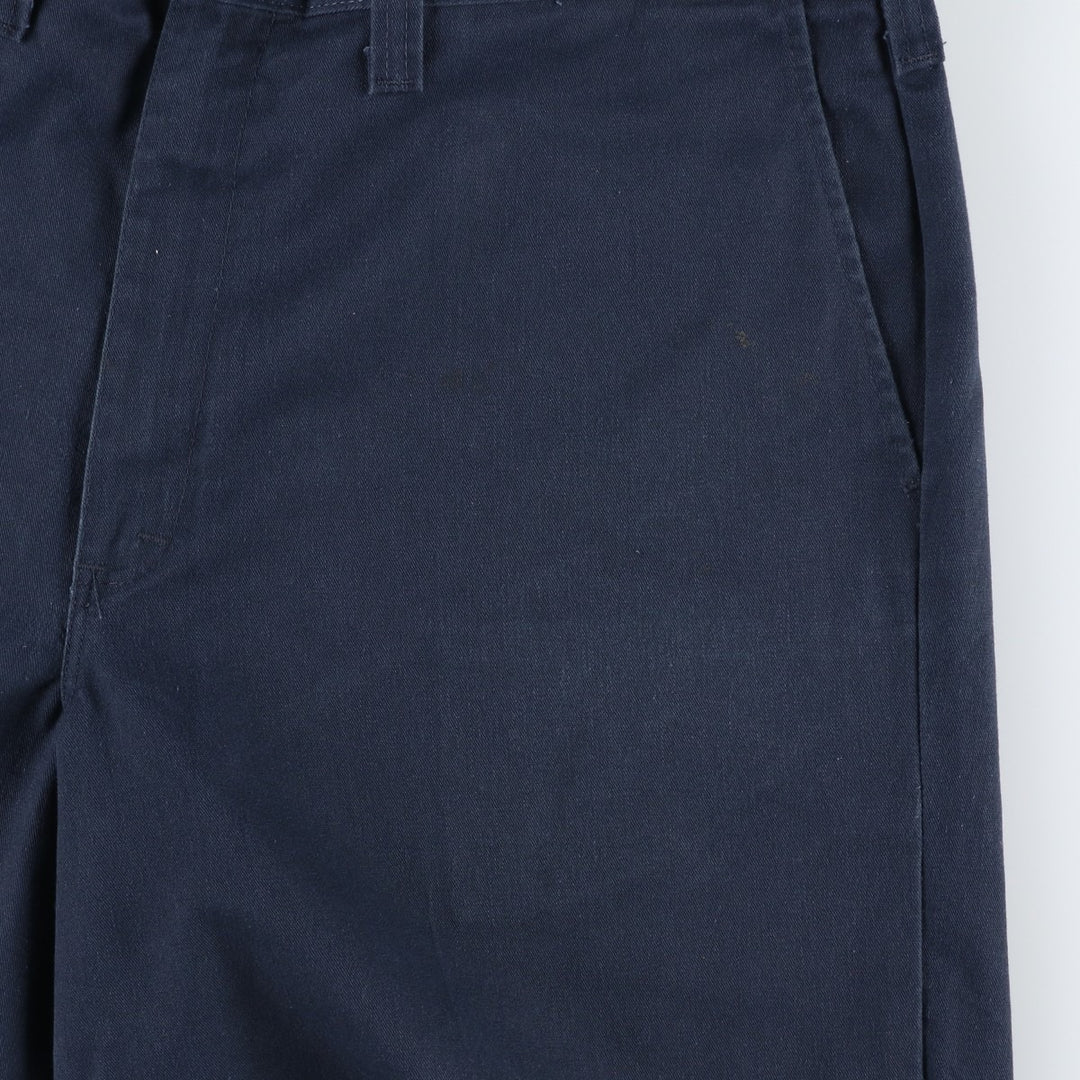 Dickies Work Shorts, Half Pants, Men's, W37 equivalent polyester navy blue type Vintage Second Hand