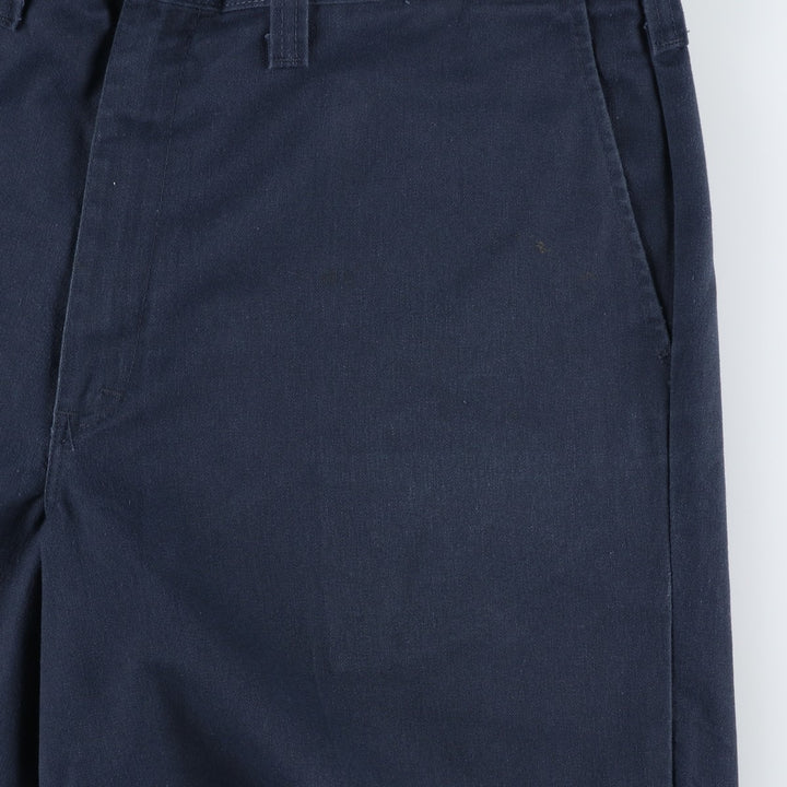 Dickies Work Shorts, Half Pants, Men's, W37 equivalent polyester navy blue type Vintage Second Hand