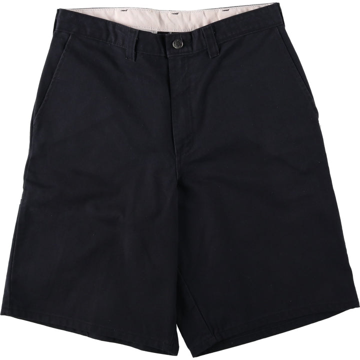 Dickies Work Shorts, Half Pants, Men's, W32 equivalent polyester navy blue type Vintage Second Hand