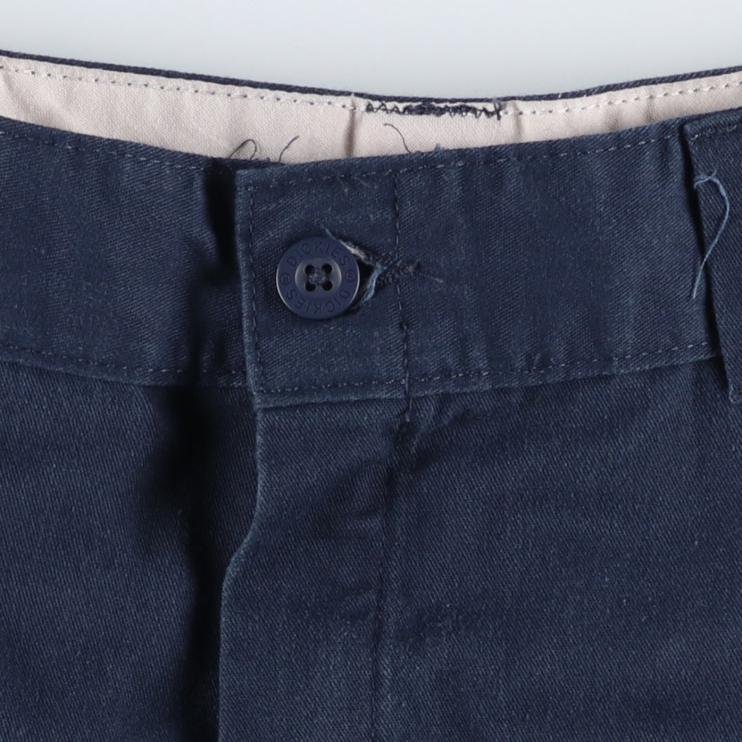 Dickies Regular Fit Cargo Shorts (Men's size W36 equivalent) polyester navy blue type Vintage Second Hand