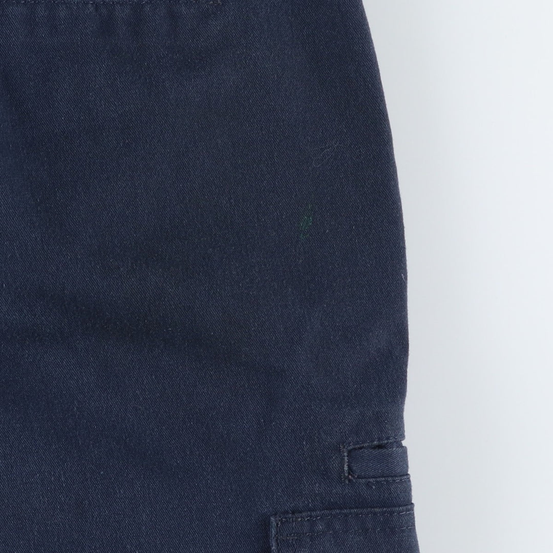 Dickies Regular Fit Cargo Shorts (Men's size W36 equivalent) polyester navy blue type Vintage Second Hand