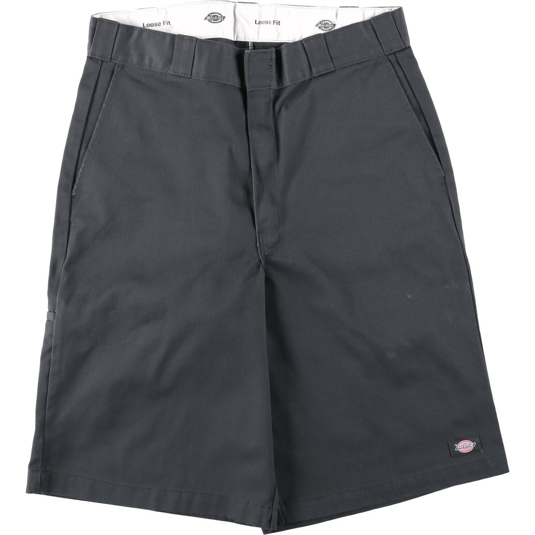 Dickies Loose Fit Work Shorts, Half Pants, Men's, W34 equivalent unclear Charcoal Vintage Second Hand