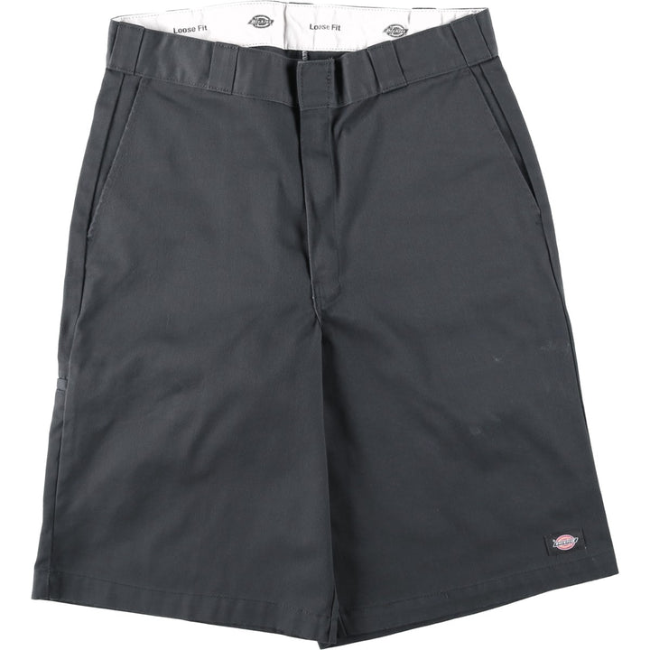 Dickies Loose Fit Work Shorts, Half Pants, Men's, W34 equivalent unclear Charcoal Vintage Second Hand