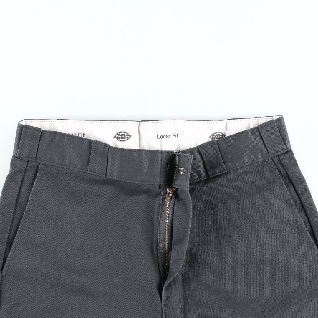 Dickies Loose Fit Work Shorts, Half Pants, Men's, W34 equivalent unclear Charcoal Vintage Second Hand
