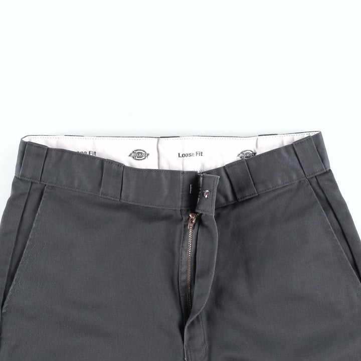 Dickies Loose Fit Work Shorts, Half Pants, Men's, W34 equivalent unclear Charcoal Vintage Second Hand