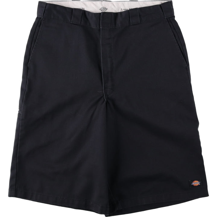 Dickies Loose Fit Work Shorts, Half Pants, Men's, W35 equivalent polyester black type Vintage Second Hand