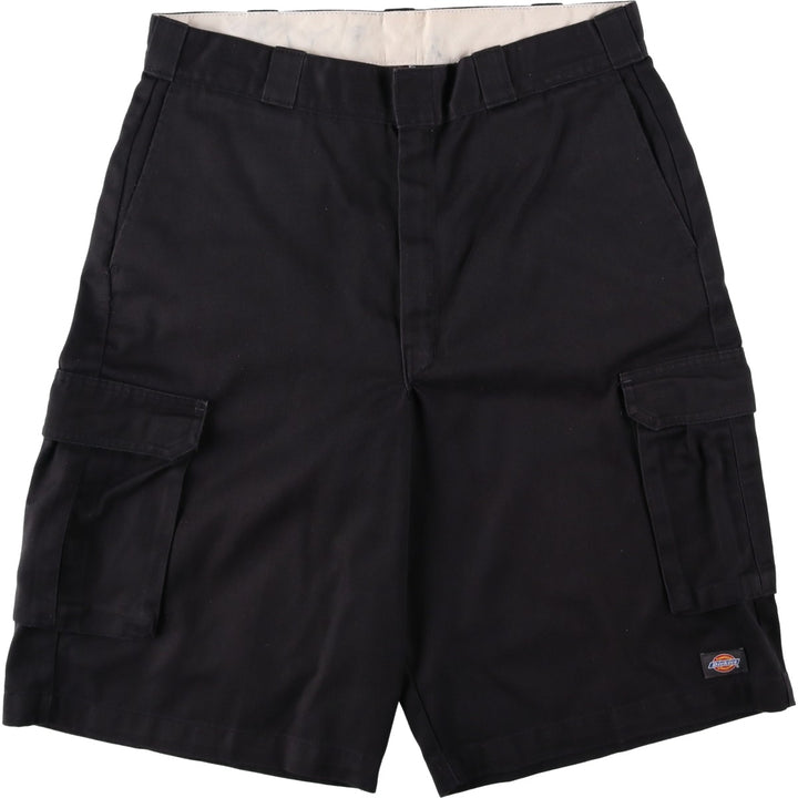 Dickies cargo shorts, half pants, men's size w36 polyester black type Vintage Second Hand