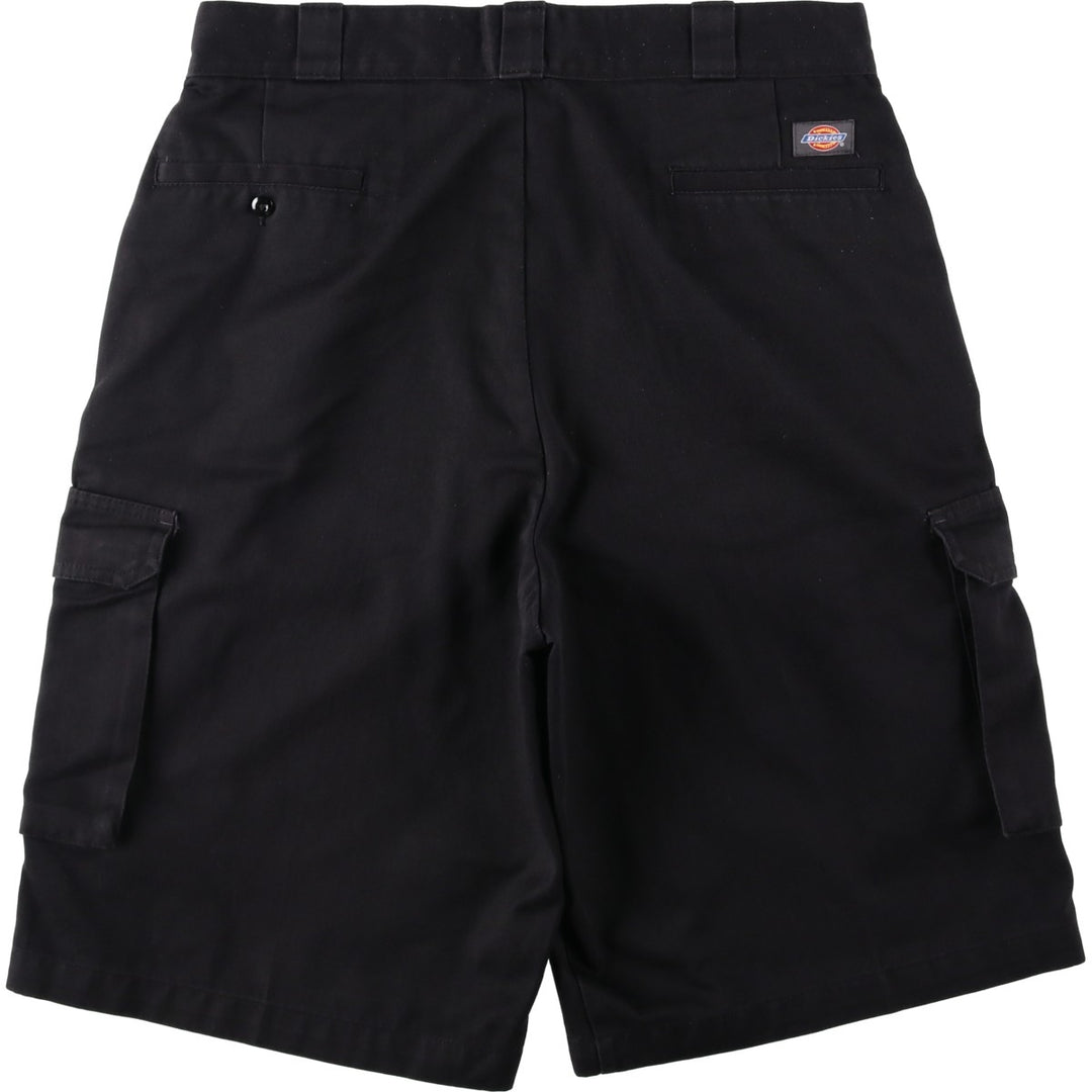 Dickies cargo shorts, half pants, men's size w36 polyester black type Vintage Second Hand