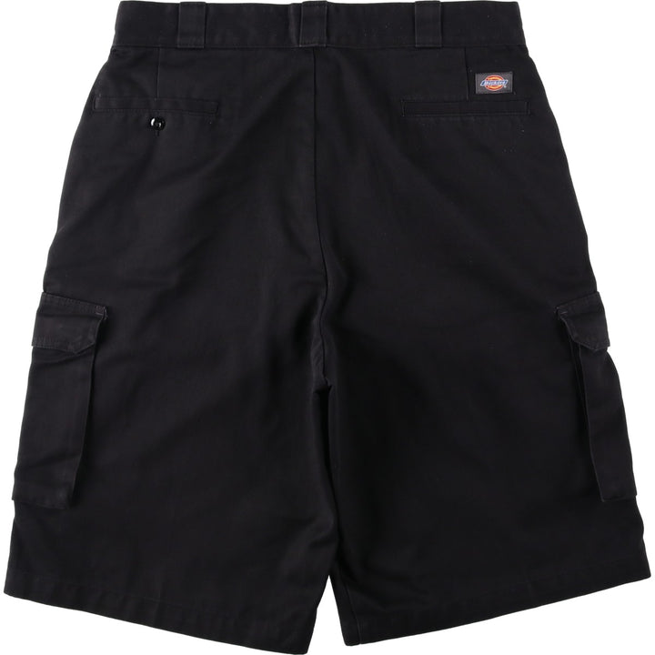 Dickies cargo shorts, half pants, men's size w36 polyester black type Vintage Second Hand