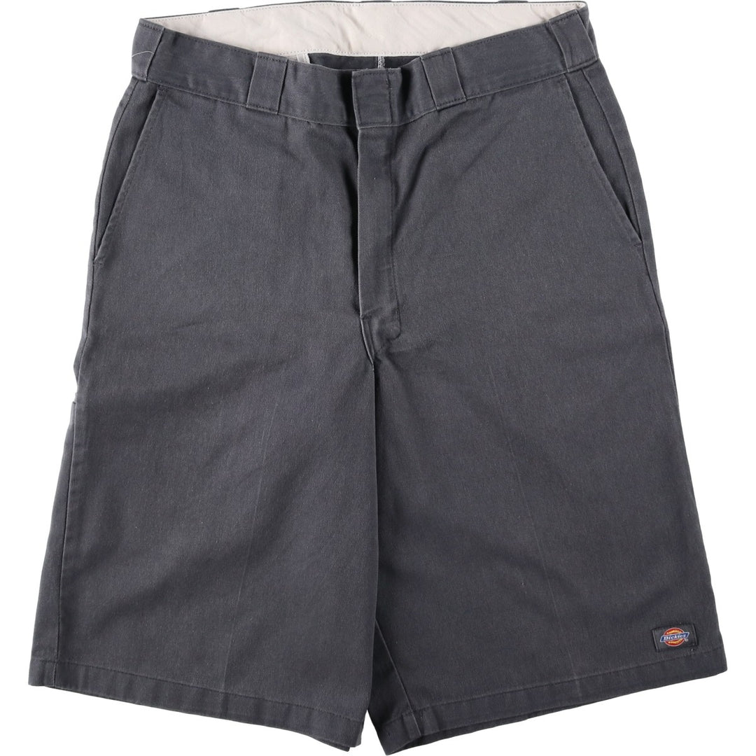 Dickies Work Shorts, Half Pants, Men's, W34 equivalent polyester gray type Vintage Second Hand