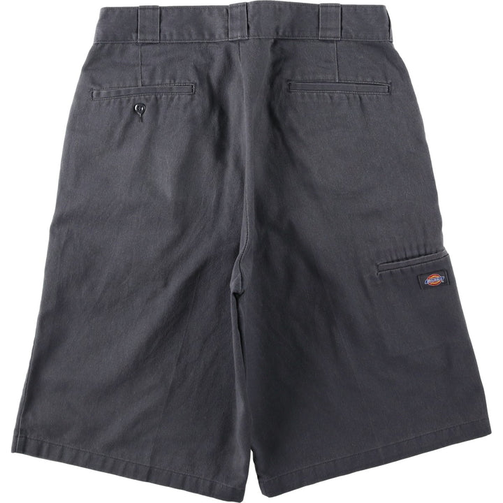 Dickies Work Shorts, Half Pants, Men's, W34 equivalent polyester gray type Vintage Second Hand