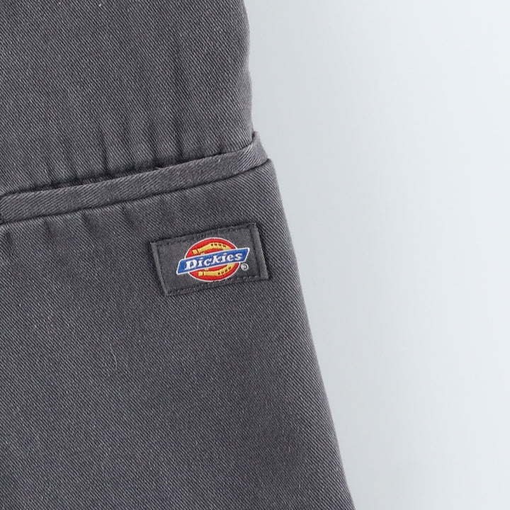Dickies Work Shorts, Half Pants, Men's, W34 equivalent polyester gray type Vintage Second Hand
