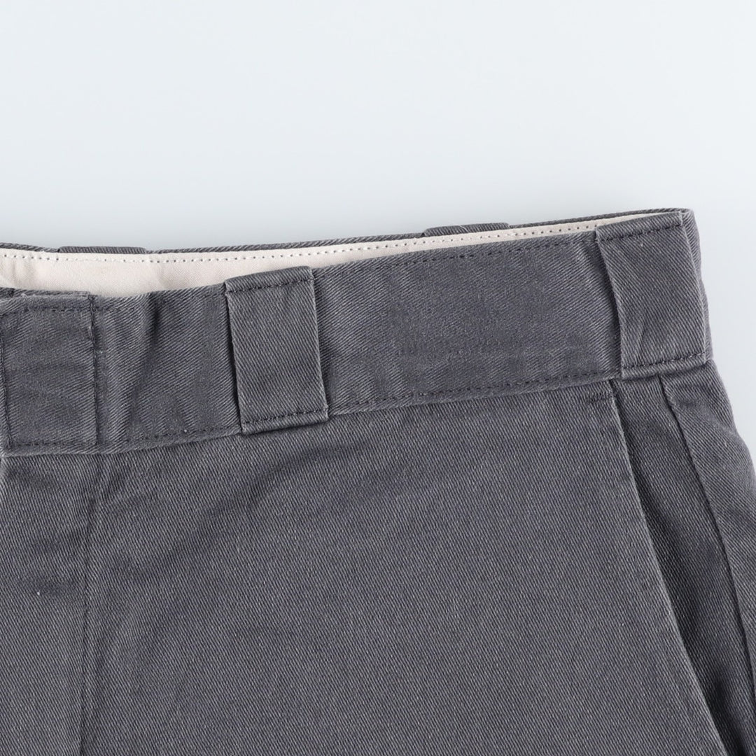 Dickies Work Shorts, Half Pants, Men's, W34 equivalent polyester gray type Vintage Second Hand