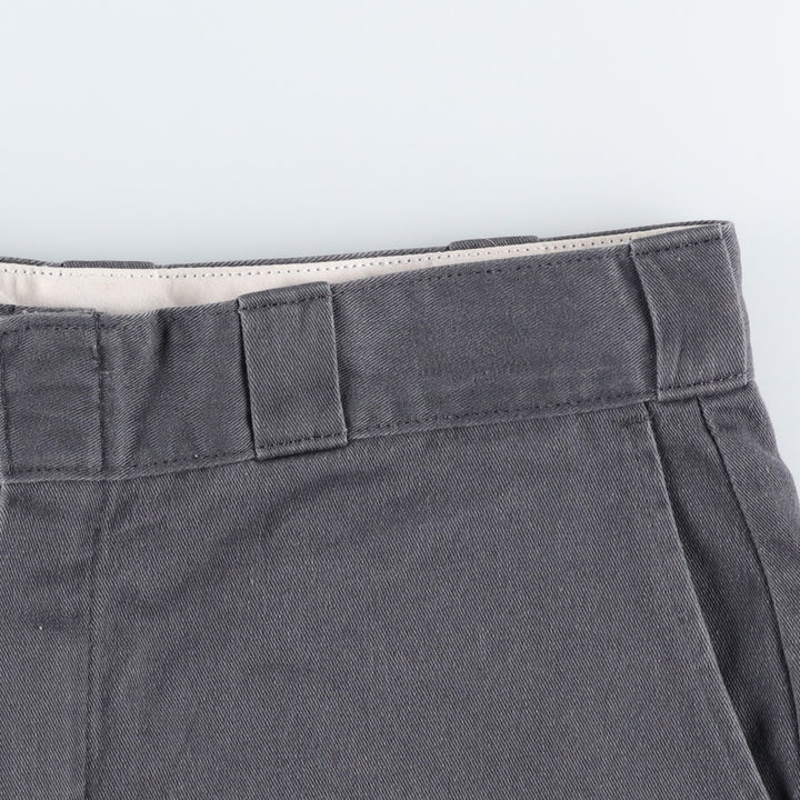 Dickies Work Shorts, Half Pants, Men's, W34 equivalent polyester gray type Vintage Second Hand