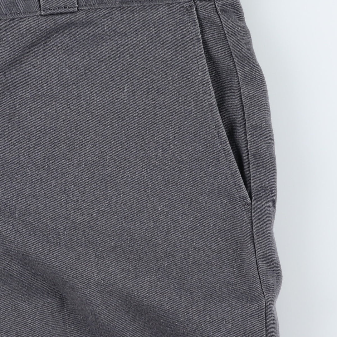 Dickies Work Shorts, Half Pants, Men's, W34 equivalent polyester gray type Vintage Second Hand