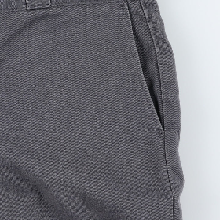 Dickies Work Shorts, Half Pants, Men's, W34 equivalent polyester gray type Vintage Second Hand