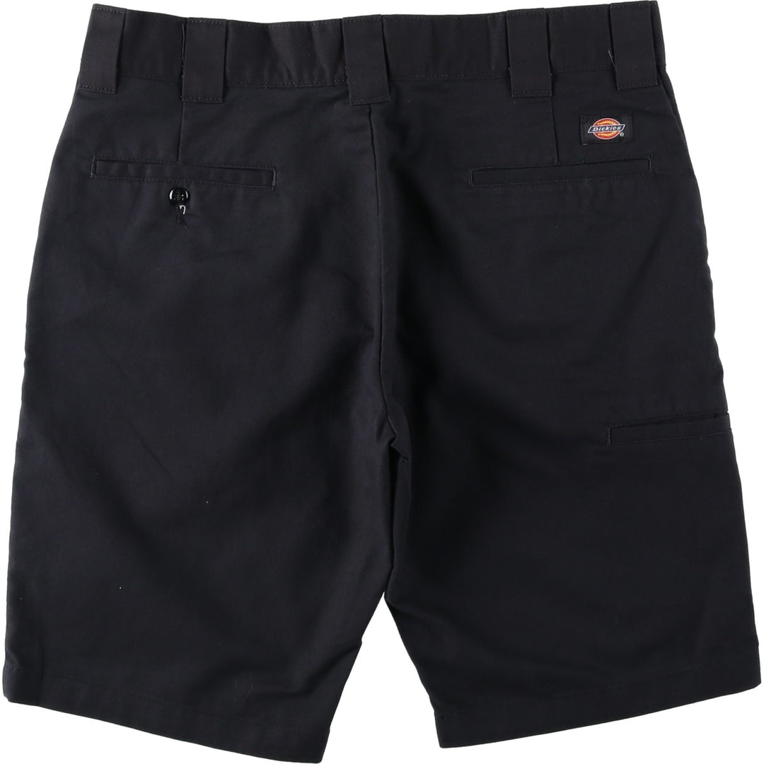 Dickies Slim Fit Work Shorts (Men's, equivalent to size W34) polyester black type Vintage Second Hand