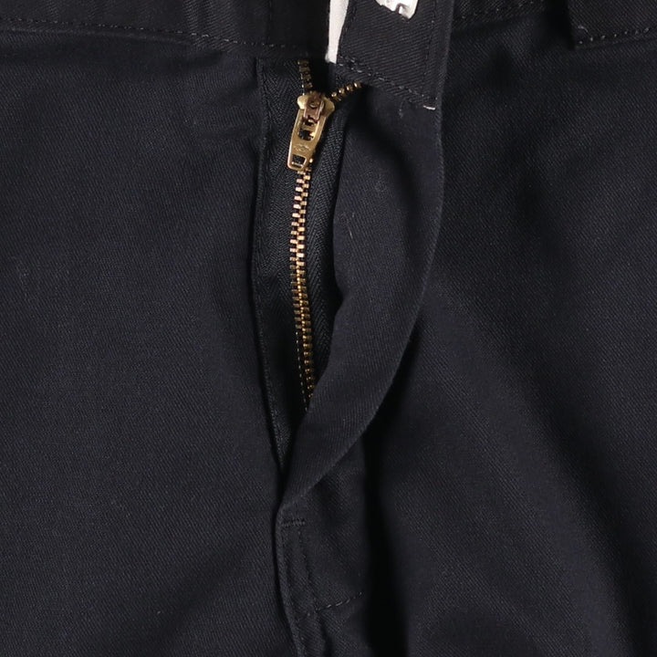 Dickies Slim Fit Work Shorts (Men's, equivalent to size W34) polyester black type Vintage Second Hand