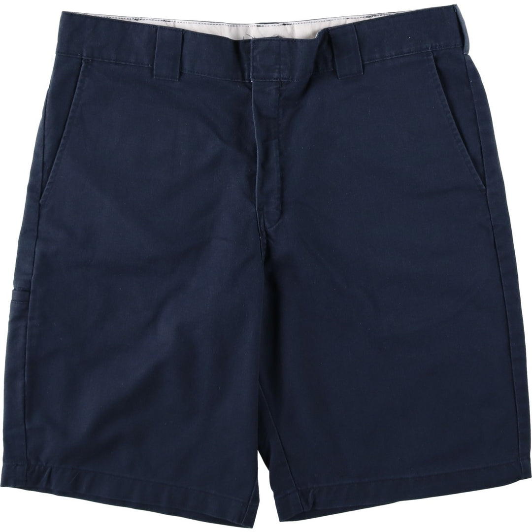 Dickies Relaxed Fit Work Shorts, Half Pants, Men's, W37 equivalent polyester navy blue type Vintage Second Hand
