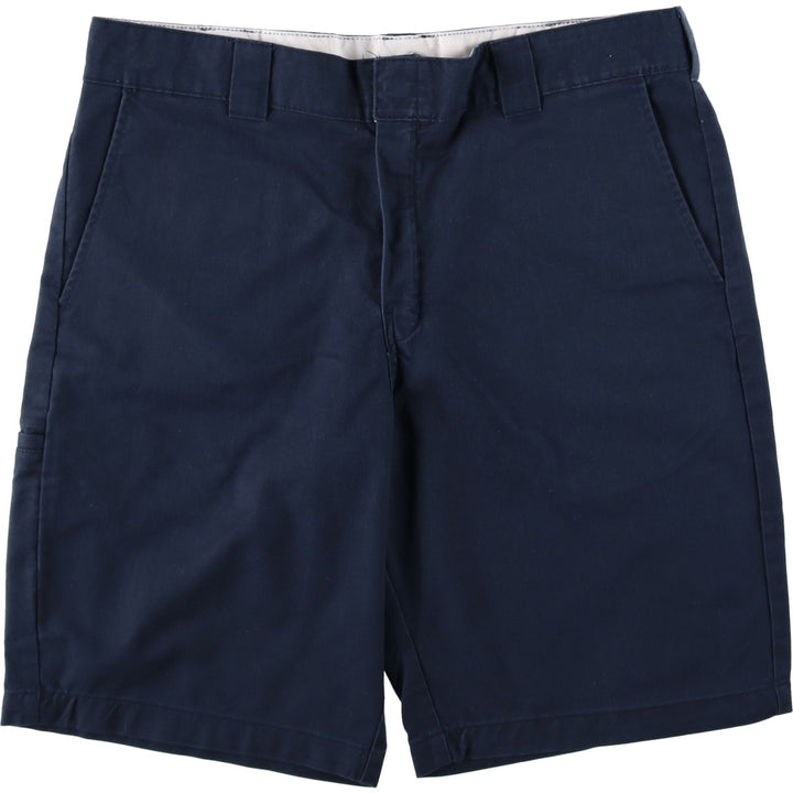 Dickies Relaxed Fit Work Shorts, Half Pants, Men's, W37 equivalent polyester navy blue type Vintage Second Hand