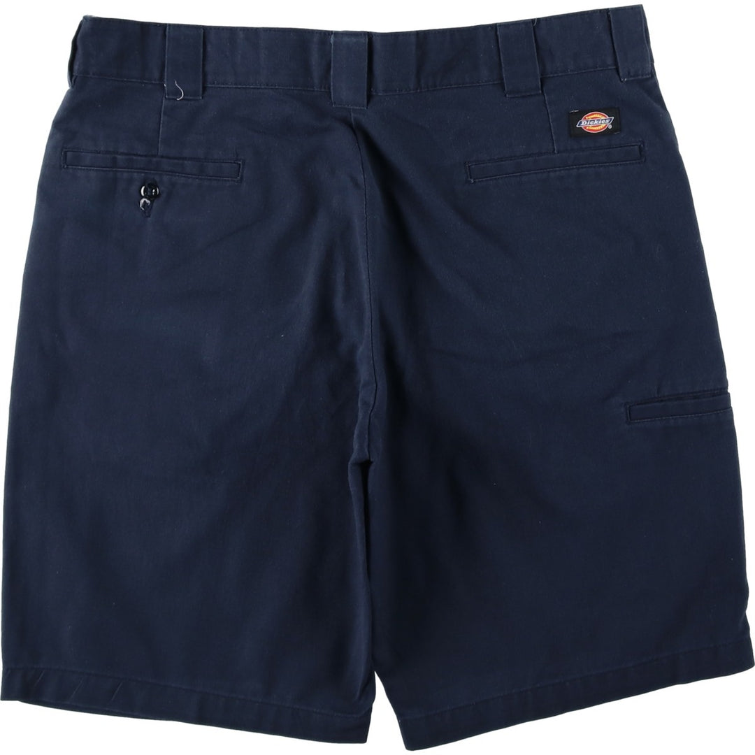 Dickies Relaxed Fit Work Shorts, Half Pants, Men's, W37 equivalent polyester navy blue type Vintage Second Hand