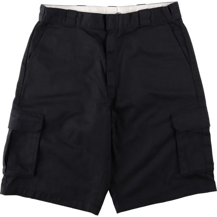 Dickies Loose Fit Cargo Shorts, Half Pants, Men's, W37 equivalent polyester black type Vintage Second Hand