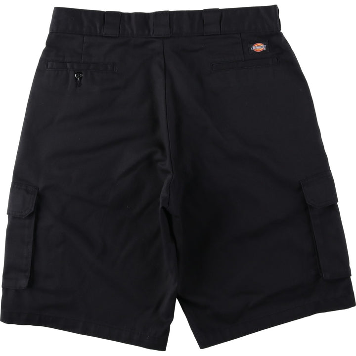 Dickies Loose Fit Cargo Shorts, Half Pants, Men's, W37 equivalent polyester black type Vintage Second Hand