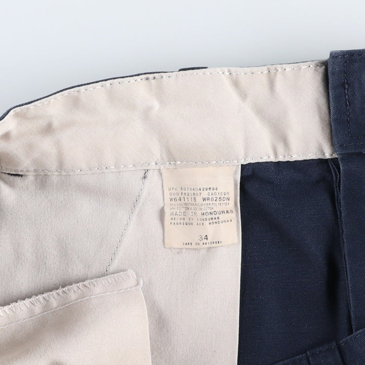 Dickies Work Shorts, Half Pants, Men's, W34 equivalent polyester navy blue type Vintage Second Hand