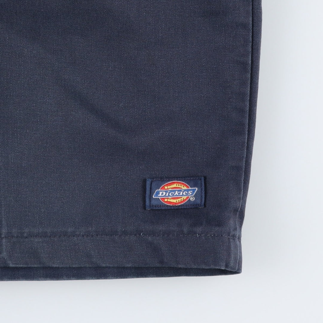 Dickies Work Shorts, Half Pants, Men's, W34 equivalent polyester navy blue type Vintage Second Hand