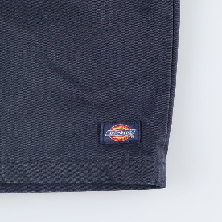 Dickies Work Shorts, Half Pants, Men's, W34 equivalent polyester navy blue type Vintage Second Hand