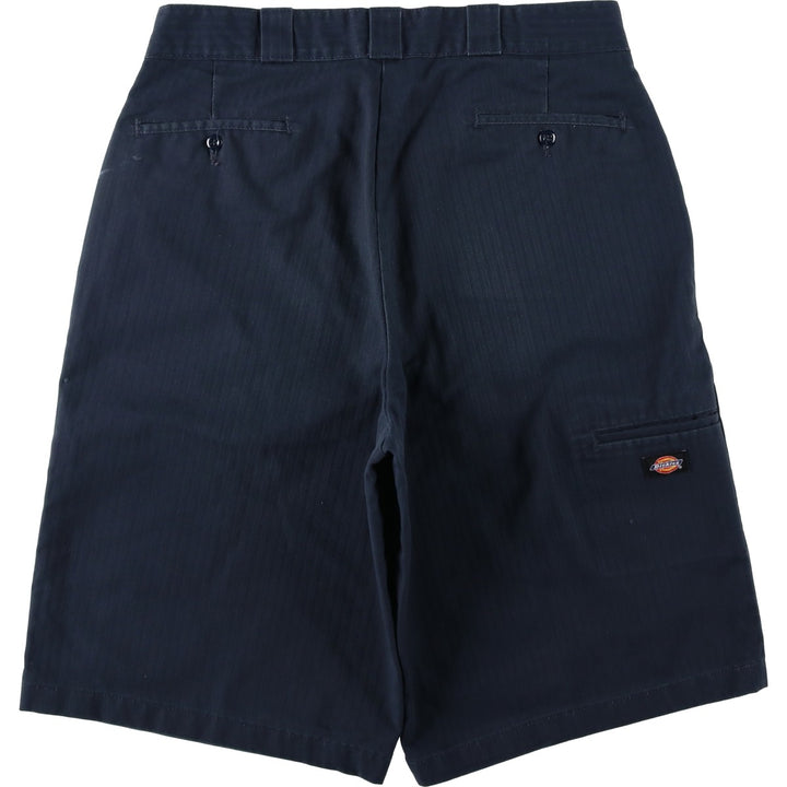 Dickies Loose Fit Work Shorts, Half Pants, Men's, W36 equivalent polyester navy blue type Vintage Second Hand