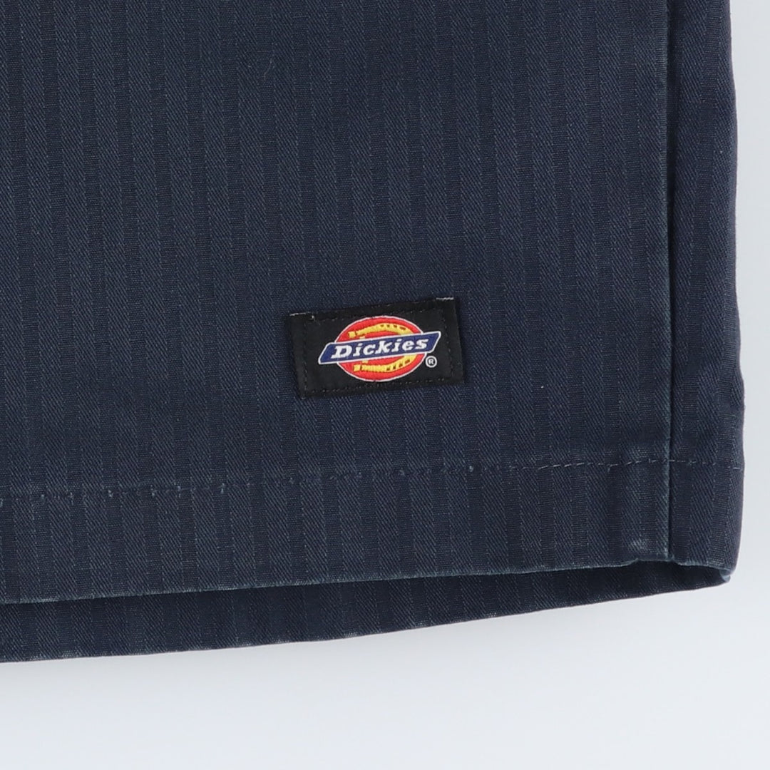 Dickies Loose Fit Work Shorts, Half Pants, Men's, W36 equivalent polyester navy blue type Vintage Second Hand