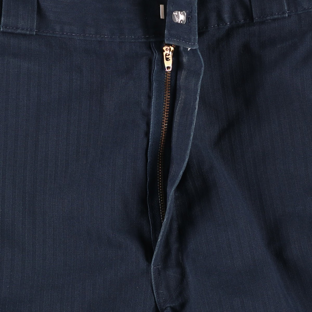 Dickies Loose Fit Work Shorts, Half Pants, Men's, W36 equivalent polyester navy blue type Vintage Second Hand