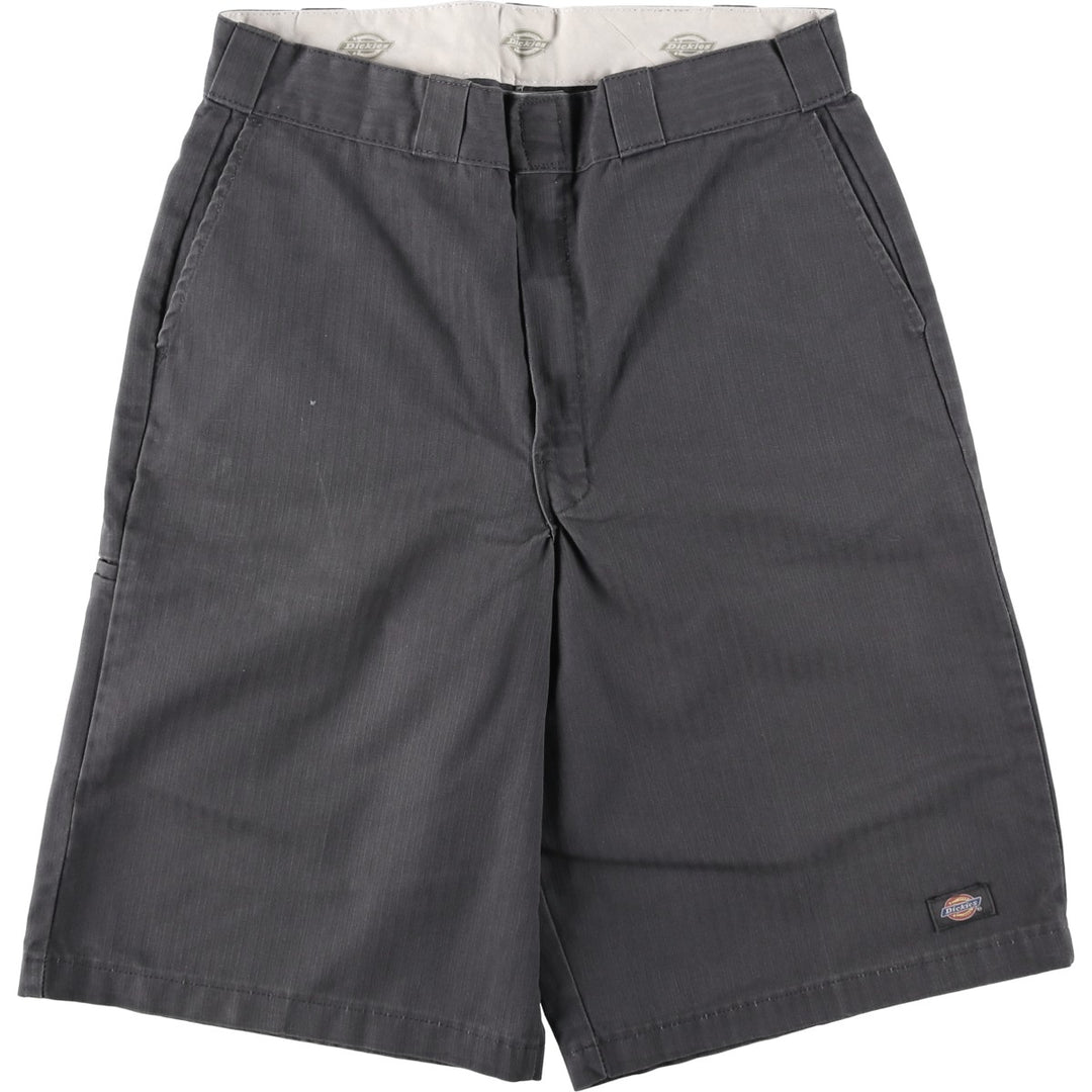 Dickies Work Shorts, Half Pants, Men's, W33 equivalent polyester gray type Vintage Second Hand
