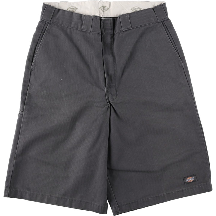 Dickies Work Shorts, Half Pants, Men's, W33 equivalent polyester gray type Vintage Second Hand